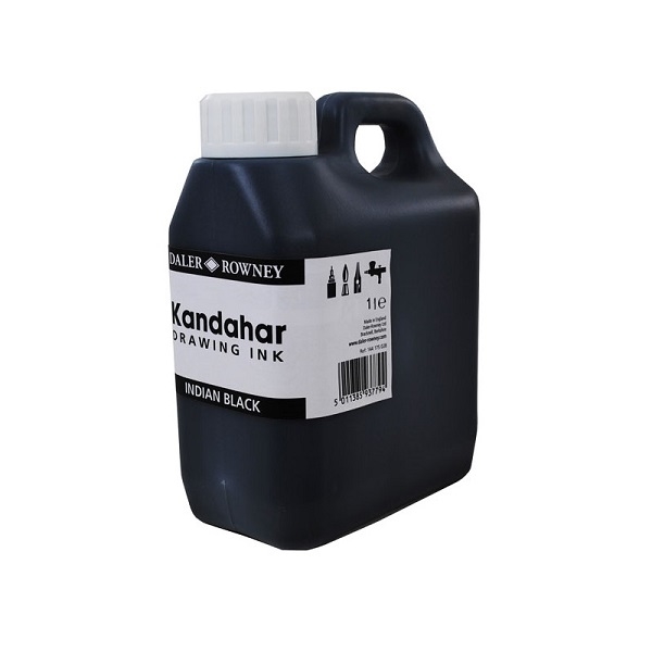 144100028.jpg DALER ROWNEY KANDAHAR INDIAN DRAWING INK 1LT BLACK - Image 1