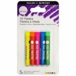 DALER ROWNEY SIMPLY OIL PASTEL 5PCS NEON SET