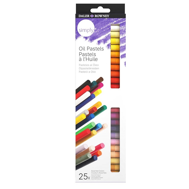 157500125.jpg DALER ROWNEY SIMPLY OIL PASTEL 25PCS SET - Image 1