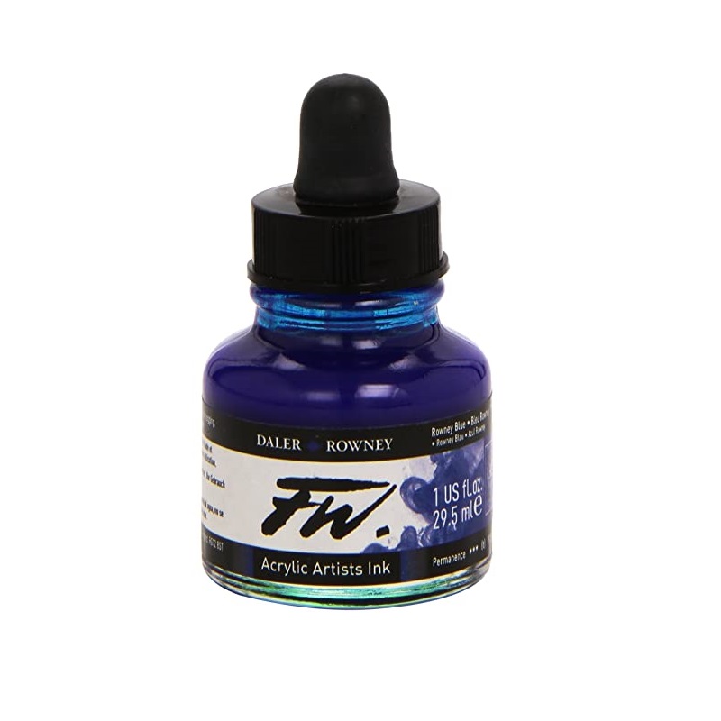 160029119.jpg DALER ROWNEY FW ACRYLIC INK 29.5ML ROWNEY BLUE - Image 1