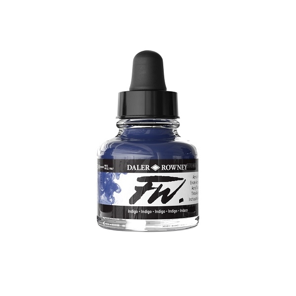 160029127.jpg DALER ROWNEY FW ACRYLIC INK 29.5ML INDIGO - Image 1