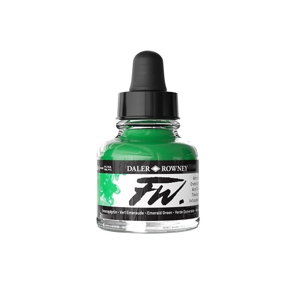 160029335.jpg DALER ROWNEY FW ACRYLIC INK 29.5ML EMERALD GREEN - Image 1
