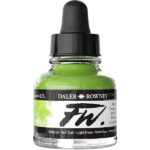 DALER ROWNEY FW ACRYLIC INK 29.5ML LIGHT GREEN
