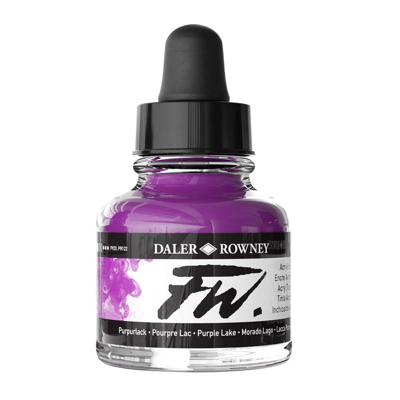 160029437.jpg DALER ROWNEY FW ACRYLIC INK 29.5ML PURPLE LAKE - Image 1