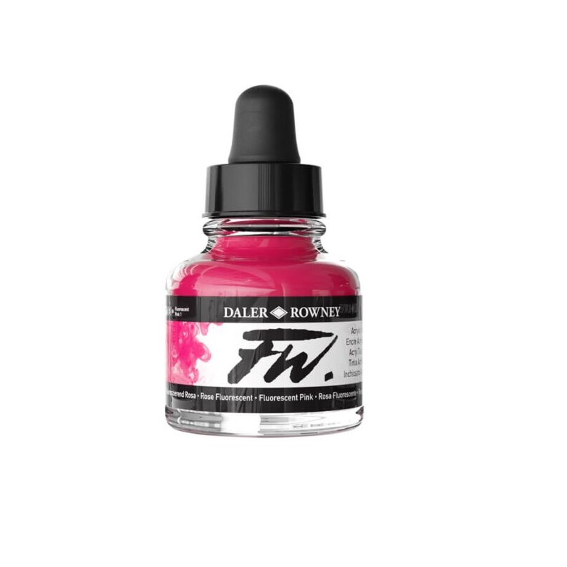 160029538.jpg DALER ROWNEY FW ACRYLIC INK 29.5ML FLUORESCENT PINK - Image 1