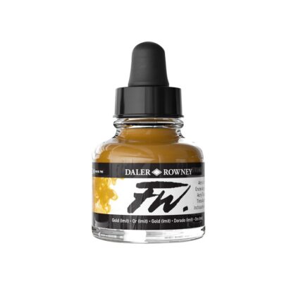 DALER ROWNEY FW ACRYLIC INK 29.5ML GOLD [IMIT]