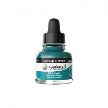 DALER ROWNEY SYSTEM3 ACRYLIC INK 29.5ML PHTHALO TURQUOISE