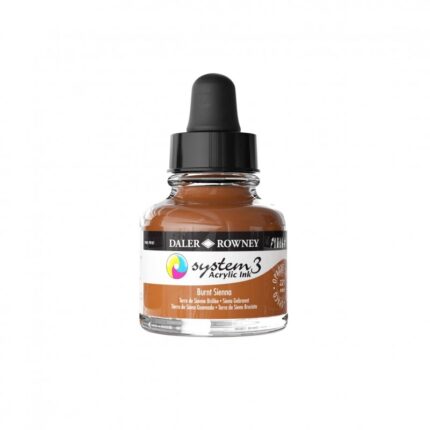DALER ROWNEY SYSTEM3 ACRYLIC INK 29.5ML BURNT SIENNA