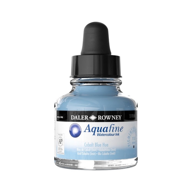 166029110.jpg DALER ROWNEY AQUAFINE WATERCOLOUR INK 29.5ML COBALT BLUE HUE - Image 1