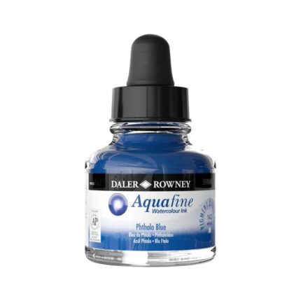 DALER ROWNEY AQUAFINE WATERCOLOUR INK 29.5ML PHTHALO BLUE
