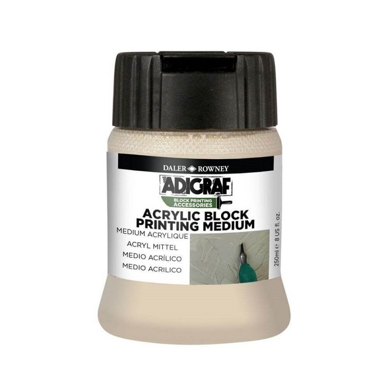 182250003.jpg 250ML DALER ROWNEY ADIGRAF BLOCK PRINTING ACRYLIC MEDIUM - Image 1