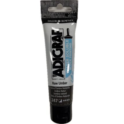 DALER ROWNEY ADIGRAF BLOCK PRINTING WATER SOLUBLE INK 59ML RAW UMBER