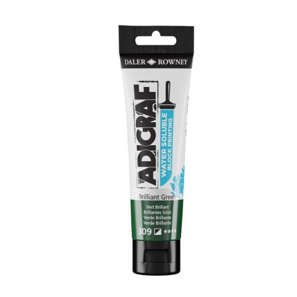 DALER ROWNEY ADIGRAF BLOCK PRINTING WATER SOLUBLE INK 59ML BRILLIANT GREEN