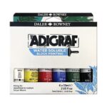 DALER ROWNEY ADIGRAF BLOCK PRINTING WATER SOLUBLE INK 6X59ML SET