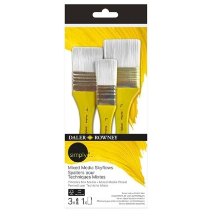 DALER ROWNEY SIMPLY MIXED MEDIA SKYFLOW BRUSH SET [SH] 3PCS