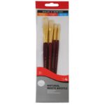 DALER ROWNEY SIMPLY NATURAL WHITE BRISTLE BRUSH [LH] 4PCS #1