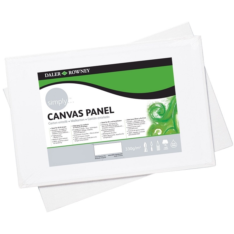 301083524.jpg DALER ROWNEY SIMPLY CANVAS PANEL 10X14IN / 25X35CM - Image 1
