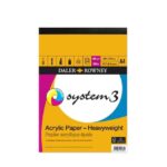 DALER ROWNEY SYSTEM3 HEAVYWEIGHT ACRYLIC PAPER [PAD] A4 360G 15SH