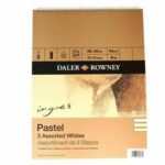 INGRES PASTEL SPIRAL WHITES 160G 16X12IN 24SH