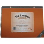 DALER ROWNEY LANGTON WATERCOLOUR PAPER SPIRAL [PAD] 12X16IN 425G 12SH [CP NOT]