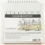 DALER ROWNEY LYNDHURST CARTRIDGE PAPER SPIRAL [PAD] 5X7IN 135G 25SH