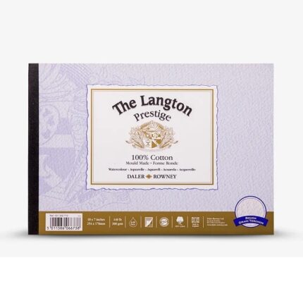 DALER ROWNEY LANGTON PRESTIGE WATERCOLOUR PAPER [PAD] 7X10IN 300G 12SH [ROUGH]