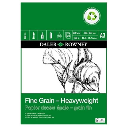 FINE GRAIN-HEAVY WEIGHT PAD 200G A3 30SH ECO