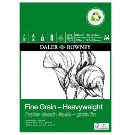 FINE GRAIN-HEAVY WEIGHT PAD 200G A4 30SH ECO