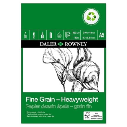 FINE GRAIN-HEAVY WEIGHT PAD 200G A5 30SH ECO