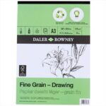 DALER ROWNEY FINE GRAIN DRAWING PAPER [PAD] A3 120G 30SH