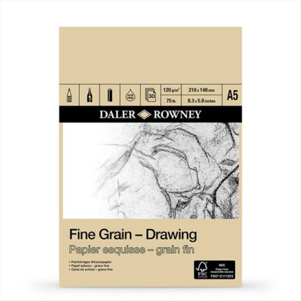 FINE GRAIN-DRAWING PAD 120G A5 30SH