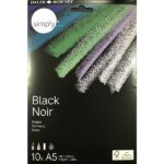 DALER ROWNEY SIMPLY BLACK PAPER PACK A5 110G 10SH