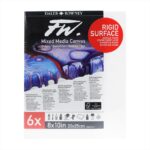 DALER ROWNEY FW MIXED MEDIA RIGID STRETCHED CANVAS 8X10IN / 20X25CM 6PCS