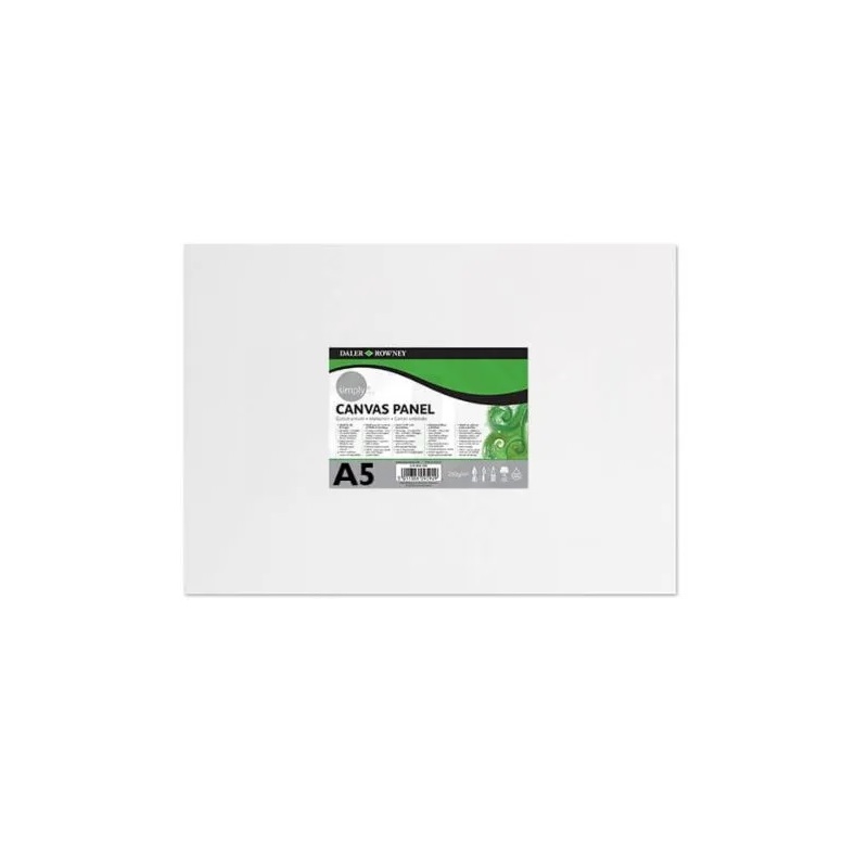 525040500.jpg DALER ROWNEY SIMPLY CANVAS PANEL A5 14.8X21CM - Image 1