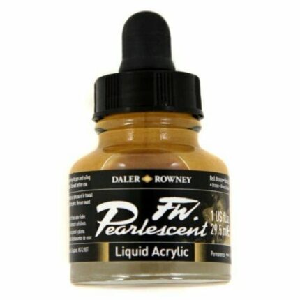 DALER ROWNEY FW PEARLESCENT ACRYLIC INK 29.5ML BELL BRONZE