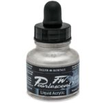 DALER ROWNEY FW PEARLESCENT ACRYLIC INK 29.5ML SILVER PEARL