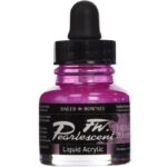 DALER ROWNEY FW PEARLESCENT ACRYLIC INK 29.5ML SUNDOWN MAGENTA
