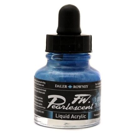 DALER ROWNEY FW PEARLESCENT ACRYLIC INK 29.5ML SUN-UP BLUE