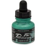DALER ROWNEY FW PEARLESCENT ACRYLIC INK 29.5ML WATERFALL GREEN