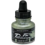 DALER ROWNEY FW PEARLESCENT ACRYLIC INK 29.5ML SILVER MOSS