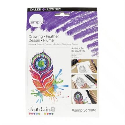 SIMPLY DRAWING FEATHER ACTIVITY SET