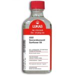 125ML LUKAS SUNFLOWER OIL BLEACHED [FOR OIL COLOUR]