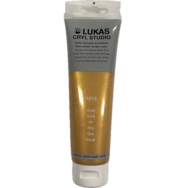 746120012.jpg LUKAS CRYL STUDIO ACRYLIC PAINT 125ML GOLD - Image 1