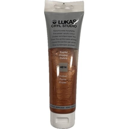 LUKAS CRYL STUDIO ACRYLIC PAINT 125ML COPPER