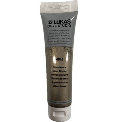 LUKAS CRYL STUDIO ACRYLIC PAINT 125ML SILVER BRONZE