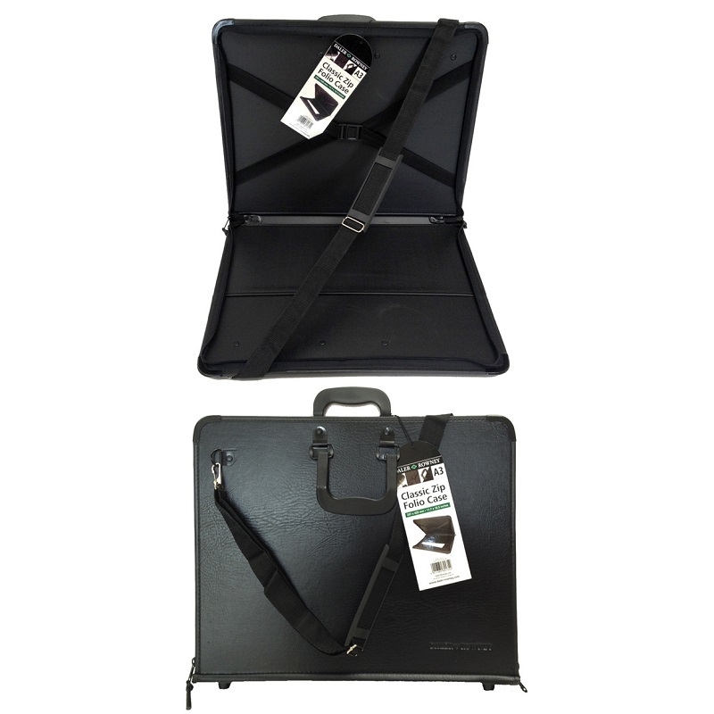 801030300.jpg DALER ROWNEY CLASSIC ZIP FOLIO CASE A3 29.7X42CM - Image 1
