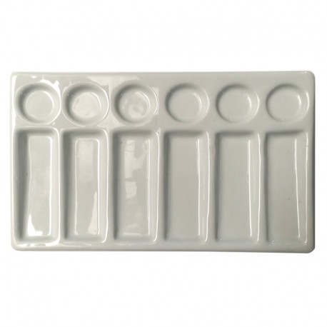 803052003.jpg DALER ROWNEY ARTISTS PORCELAIN PALETTE RECTANGULAR 12X20CM - Image 1