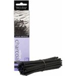 DALER ROWNEY WILLOW CHARCOAL 25 MEDIUM STICKS 5-6MM [PURPLE BOX]