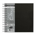 DALER ROWNEY EBONY SKETCHBOOK [SPIRAL] 14X14CM 160G 54SH