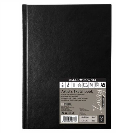 DALER ROWNEY IVORY SOFT TOUCH SKETCHBOOK [HARDBOUND] A5 90G 78SH PORTRAIT